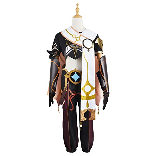 CHUANHUA Genshin Aether Cosplay Spiel Rollenspiel Kleidung Anpassen Unisex Halloween Kostüm (weibliche Größe, X-Large) von CHUANHUA