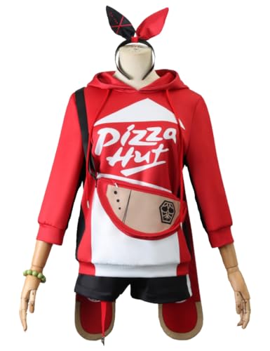 CHUANHUA Genshin Amber Pizza Linkage Cosplay Spiel Genshin Rollenspiel Anzug Anpassen Dame Halloween Kostüm (X-Large) von CHUANHUA