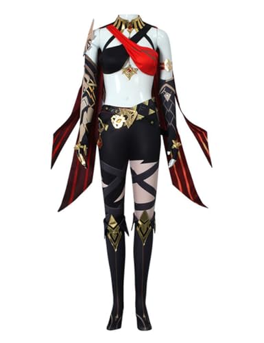 CHUANHUA Genshin Dehya Cosplay-Spiel Genshin Rollenspiel-Anzug, Halloween-Kostüm für Damen, Größe XL von CHUANHUA