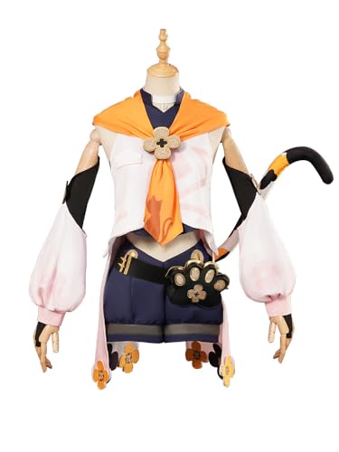 CHUANHUA Genshin Diona Cosplay Spiel Genshin Rollenspielanzug Anpassen Dame Halloween Kostüm (X-Large) von CHUANHUA