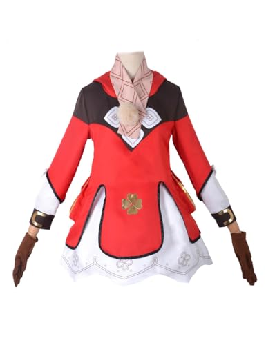 CHUANHUA Genshin Klee Cosplay-Spiel Genshin Rollenspiel-Anzug, Halloween-Kostüm für Damen, Größe XS von CHUANHUA