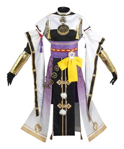 CHUANHUA Genshin Kujo Sara Cosplay-Spiel Genshin Rollenspiel-Anzug, Halloween-Kostüm für Damen, personalisierbar, Größe XS von CHUANHUA