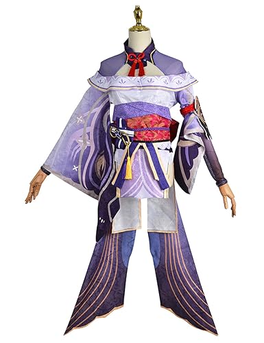 CHUANHUA Genshin Raiden Shogun Cosplay Spiel Genshin Rolle Beelzebul Anzug Anpassen Dame Halloween Kostüm (XX-Large) von CHUANHUA