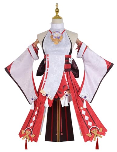 CHUANHUA Genshin Yae Miko Cosplay-Spiel Genshin Rollenspiel-Anzug, Halloween-Kostüm für Damen, Größe XL von CHUANHUA