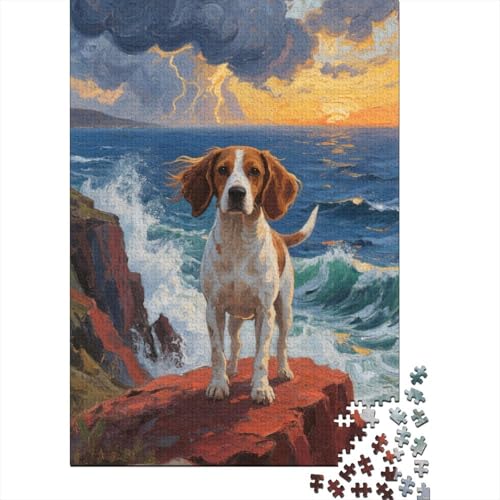 Cavalier King Charles Spaniel Puzzles 1000 Teile Schwer Puzzle Spielzeug Lernspiel Impossible Herausforderung Spielzeug Für Erwachsene Und Kinder Ab 12 Jahren 1000pcs (75x50cm) von CHUIYUFULAN