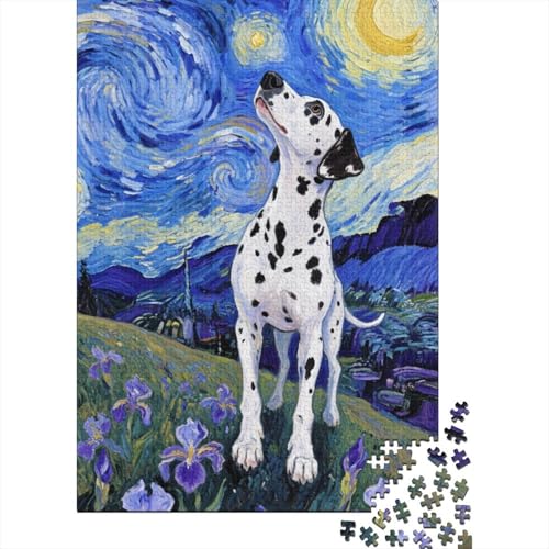 Dalmatiner Puzzles 1000 Teile Schwer Puzzle Spielzeug Pädagogisches Spiel Impossible Herausforderung Spielzeug Für Erwachsene Kinder 1000pcs (75x50cm) von CHUIYUFULAN