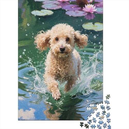 Pudel Puzzle 1000-teilige Schwer Puzzle Spielzeug Lernspiel Impossible Herausforderungsspielzeug Für Erwachsene Und Kinder Ab 12 Jahren 1000pcs (75x50cm) von CHUIYUFULAN