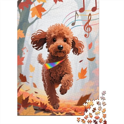 Pudel Puzzle 1000-teilige Schwer Puzzle Spielzeug Pädagogisches Spiel Impossible Herausforderung Spielzeug Für Erwachsene Und Kinder in Bewährter 1000pcs (75x50cm) von CHUIYUFULAN