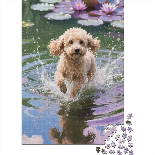 Pudel Puzzles 1000 Teile Schwer Puzzle Spielzeug Pädagogisches Spiel Impossible Herausforderung Spielzeug Für Erwachsene Und Kinder Ab 12 Jahren 1000pcs (75x50cm) von CHUIYUFULAN