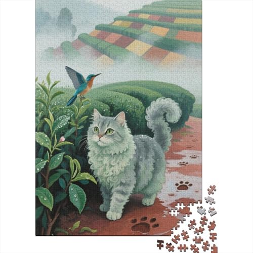 Selkirk Rex Puzzle 1000 Teile Schwer Puzzle Spielzeug Pädagogisches Spiel Impossible Herausforderungsspielzeug Für Erwachsene Und Kinder in Bewährter 1000pcs (75x50cm) von CHUIYUFULAN