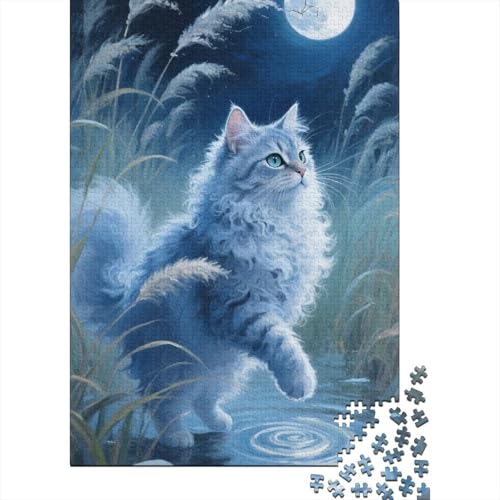Selkirk Rex Puzzle 1000-teilige Schwer Puzzle Spielzeug Lernspiel Impossible Herausforderung Spielzeug Für Erwachsene Und Kinder in Bewährter 1000pcs (75x50cm) von CHUIYUFULAN