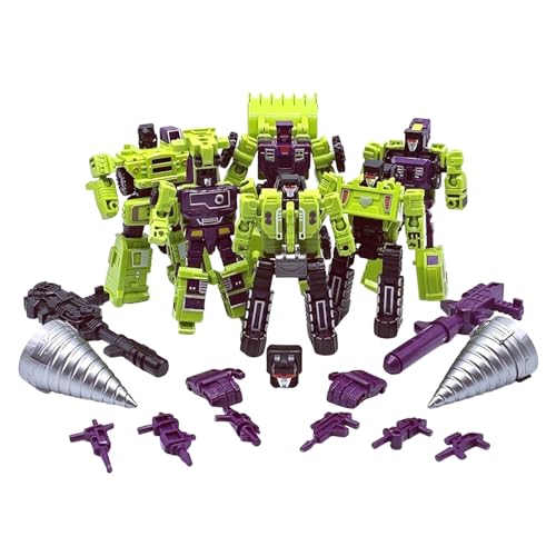 CHULXIA 6-in-1-Kombination Aus Actionfigur Schaufel Mischer Kehrmaschine Bulldozer Anhänger und Haken Auto Roboter Spielzeug Dekorationen, Ornamente Kreative Feiertagsgeschenke for Jungen und Mädchen CHULXIA 6-in-1-Kombination Aus Actionfigur Schaufel Mischer Kehrmaschine Bulldozer Anhänger und Haken Auto Roboter Spielzeug Dekorationen, Ornamente Kreative Feiertagsgeschenke for Jungen und Mädchen von CHULXIA