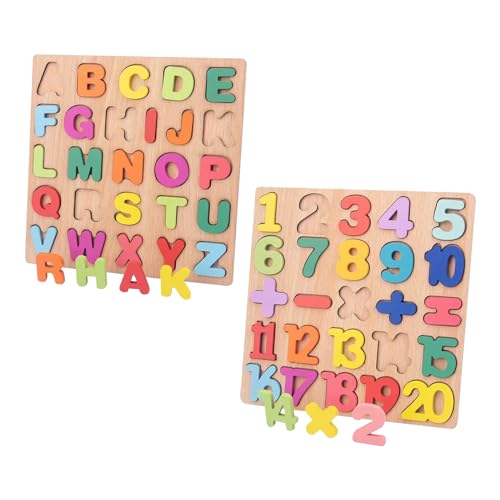 2PCS Alphabet Zahlen Puzzle Board CHUNLINLAODA Puzzle Spielzeug Buchstaben und Zahlen ABC Buchstaben Zahlens Gestalten Holz Puzzles Montessori Spielzeug Lerngeschenk für Jungen Mädchen (Mehrfarbig 1) 2PCS Alphabet Zahlen Puzzle Board CHUNLINLAODA Puzzle Spielzeug Buchstaben und Zahlen ABC Buchstaben Zahlens Gestalten Holz Puzzles Montessori Spielzeug Lerngeschenk für Jungen Mädchen (Mehrfarbig 1) von CHUNLINLAODA