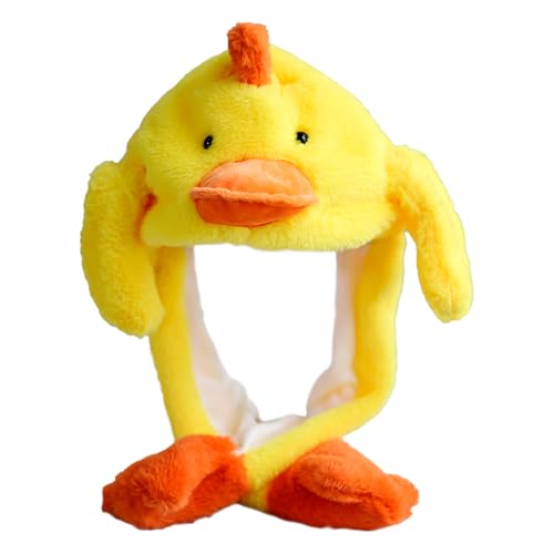 CHUNLINLAODA Mütze mit Beweglichen Ohren Ente Ente Hut Damen niedlich lustig Plüsch Hut Mütze mit Wackelohren Cosplay Geburtstags Weihnachts Halloween Geschenk für Damen Mädchen Kinder CHUNLINLAODA Mütze mit Beweglichen Ohren Ente Ente Hut Damen niedlich lustig Plüsch Hut Mütze mit Wackelohren Cosplay Geburtstags Weihnachts Halloween Geschenk für Damen Mädchen Kinder von CHUNLINLAODA