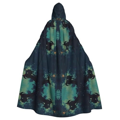 CHUNMINW Halloween Kürbis Fledermaus Hausdruck Kapuzenumhang Halloween Umhang Lustiger Robe für Uni Erwachsene Cosplay Hexe Wikinger Kostüm CHUNMINW Halloween Kürbis Fledermaus Hausdruck Kapuzenumhang Halloween Umhang Lustiger Robe für Uni Erwachsene Cosplay Hexe Wikinger Kostüm von CHUNMINW