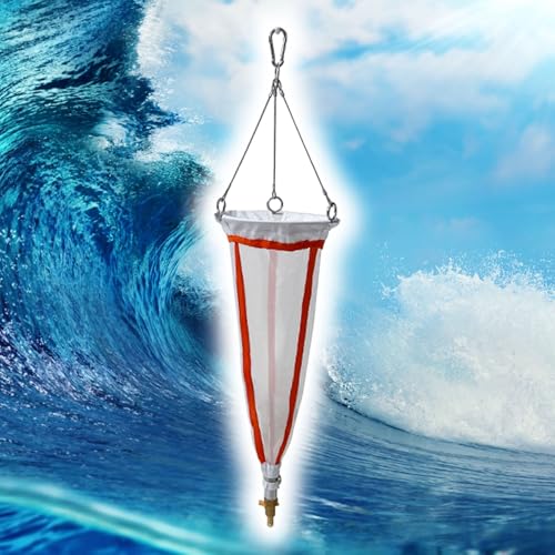 Planktonnetz 125 200 Mesh Nylon-Probenahmenetz, Planktonnetze Für Reservoirs/Teiche/Ozeane Mit 5 M Probenahmeseil, Experimentelles Nylonnetz Für Protozoen(0.064mm(200 mesh)) von CHZFFD