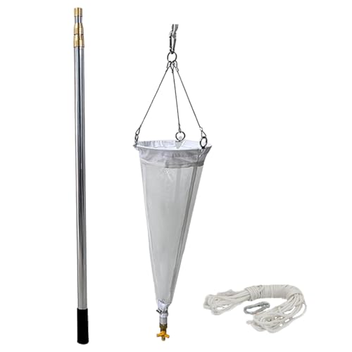Planktonnetz 2,5 M/3,0 M Dehnbare Plankton-Sammelnetzstange, Nylon-Plankton-Netzprobenehmer, Plankton-Schleppnetze Für Mikrobiologen, Zooplankton(125 mesh,3.9-9.8ft/1.2-3.0m) von CHZFFD