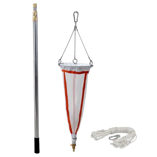 Planktonnetz 2,5 M/3,0 M Dehnbare Plankton-Sammelnetzstange, Nylon-Plankton-Netzprobenehmer, Plankton-Schleppnetze Für Mikrobiologen, Zooplankton(200 mesh,3.9-9.8ft/1.2-3.0m) von CHZFFD