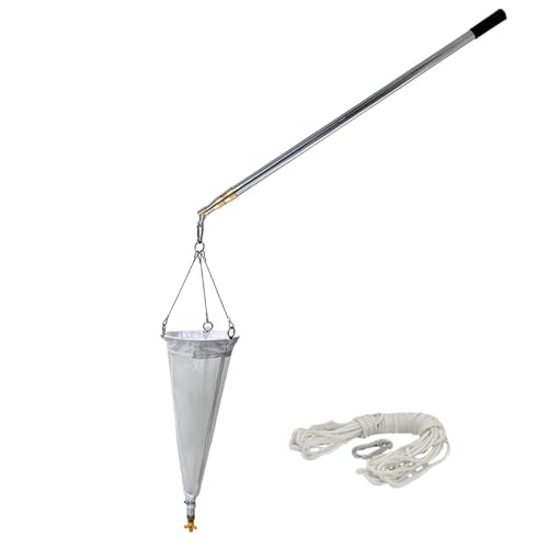 Planktonnetz Einziehbare Planktonnetzstange - 2,5-3,0 M, Labor-Phytoplankton-Probenahmewerkzeug / 125-200 Mesh-Plankton-Schleppnetze Ozean-Rädertierchen(125 mesh,3.3-8.2ft/1m-2.5m) von CHZFFD