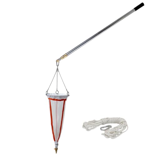 Planktonnetz Einziehbare Planktonnetzstange - 2,5-3,0 M, Labor-Phytoplankton-Probenahmewerkzeug / 125-200 Mesh-Plankton-Schleppnetze Ozean-Rädertierchen(200 mesh,3.9ft-9.8ft/1.2m-3.0m) von CHZFFD