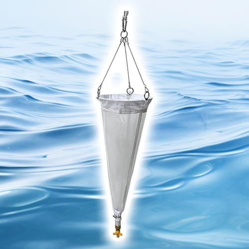 Planktonnetz Feinmaschiges Experimentelles Nylon-Sammelnetz, Verdicktes Phytoplankton-Probenahmewerkzeug/Schleppnetze Mehrere Planktonarten(0.112mm(125 mesh)) von CHZFFD