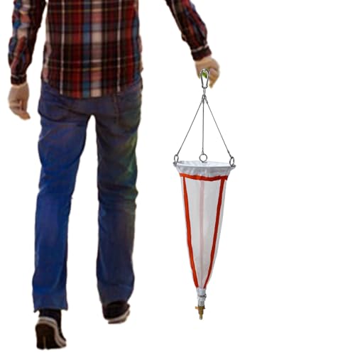 Planktonnetz Tragbares Plankton-Sammelnetz Mit 5 M Probenahmeseil, Ultrakompakte Phytoplanktonnetze Für Stauseen/Kleintiere/Teiche, Nylon-Probenahmenetz(200 mesh) von CHZFFD