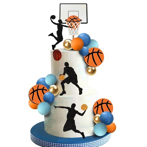 CharmeFleur 24 Stück Basketball Kuchendekorationen Blau Orange Basketball Thema Kuchen dekorieren für Jungen Sport Kuchen Party Dekorationen Sport Party CharmeFleur 24 Stück Basketball Kuchendekorationen Blau Orange Basketball Thema Kuchen dekorieren für Jungen Sport Kuchen Party Dekorationen Sport Party von CHarmeFleur