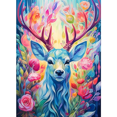 1000-teiliges Puzzle für Erwachsene, geometrisches buntes Hirsch-Puzzle für Teenager, Kinder, Fantasie-Puzzles für Erwachsene, Denksport-Puzzle, Spiel, Spielzeug, Geschenk 1000-teiliges Puzzle für Erwachsene, geometrisches buntes Hirsch-Puzzle für Teenager, Kinder, Fantasie-Puzzles für Erwachsene, Denksport-Puzzle, Spiel, Spielzeug, Geschenk von CHengQiSM