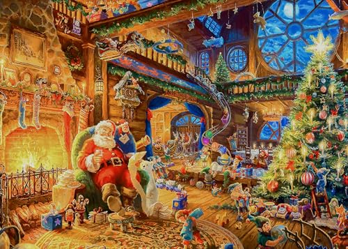 Weihnachten Puzzle Puzzle 1000 Teile für Erwachsene-Weihnachtsmann Weihnachtspuzzle Erwachsene 1000 Teile Puzzles Weihnachten Festival Puzzles 1000 Teile Senior Puzzel von CHengQiSM