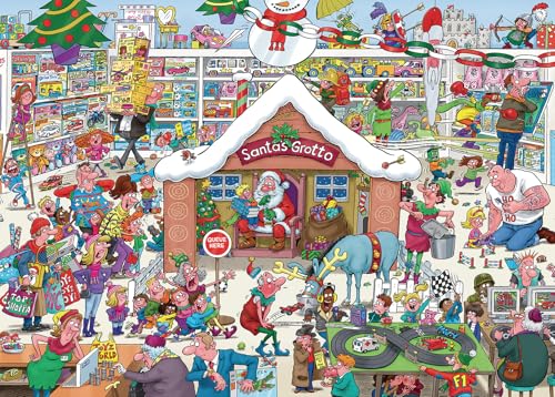 Weihnachten Puzzles Puzzle 1000 Teile-Weihnachtsshop Weihnachtspuzzle Erwachsene 1000 Teile Puzzles Weihnachten 1000 Teile für Erwachsene Festival Puzzle Senior Puzzel von CHengQiSM