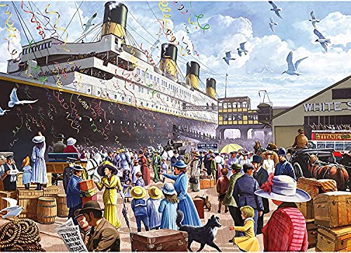 CHengQiSM Puzzle 1000 Teile für Erwachsene Jigsaw Puzzle für Erwachsene und Kinder ab 14 Jahren, Mehrfarbig (Titanic) von CHengQiSM