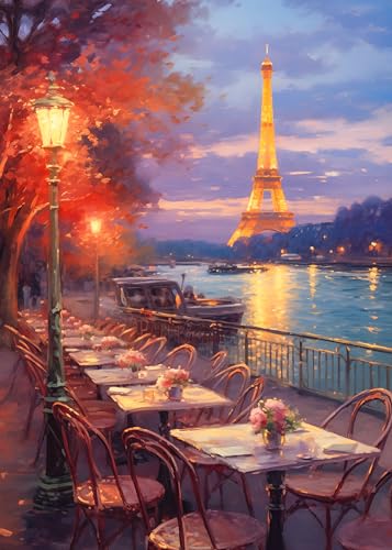 Puzzle 1000 Teile-Riverside Paris Puzzles Puzzle 1000 Teile Eiffelturm Puzzles für Erwachsene 1000 Teile Paris Nachtansicht Ölgemälde Puzzel Puzzle 1000 Teile-Riverside Paris Puzzles Puzzle 1000 Teile Eiffelturm Puzzles für Erwachsene 1000 Teile Paris Nachtansicht Ölgemälde Puzzel von CHengQiSM