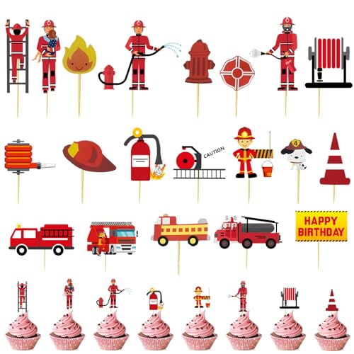 CHmiss 20Pcs Teilige Feuerwehr Cupcake Topper,Feuerwehr Kuchen Deko,Tortendeko Feuerwehrauto Kindergeburtstag,Kuchen Deko Feuerwehr,Tortendeko Feuerwehr,für Kindergeburtstag,Partydekoration CHmiss 20Pcs Teilige Feuerwehr Cupcake Topper,Feuerwehr Kuchen Deko,Tortendeko Feuerwehrauto Kindergeburtstag,Kuchen Deko Feuerwehr,Tortendeko Feuerwehr,für Kindergeburtstag,Partydekoration von CHmiss