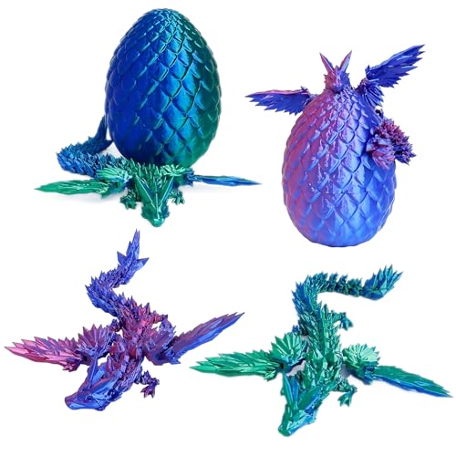CHmiss 3D Gedrucktes Drache,3D Kristall Drache,Drachen Spielzeug,Drachenei mit Drache,Realistische Dracheneier,Ewegliche Gelenke Kristall Drachen,für Erwachsene Kinder Geschenke Heim Und Bürodek CHmiss 3D Gedrucktes Drache,3D Kristall Drache,Drachen Spielzeug,Drachenei mit Drache,Realistische Dracheneier,Ewegliche Gelenke Kristall Drachen,für Erwachsene Kinder Geschenke Heim Und Bürodek von CHmiss