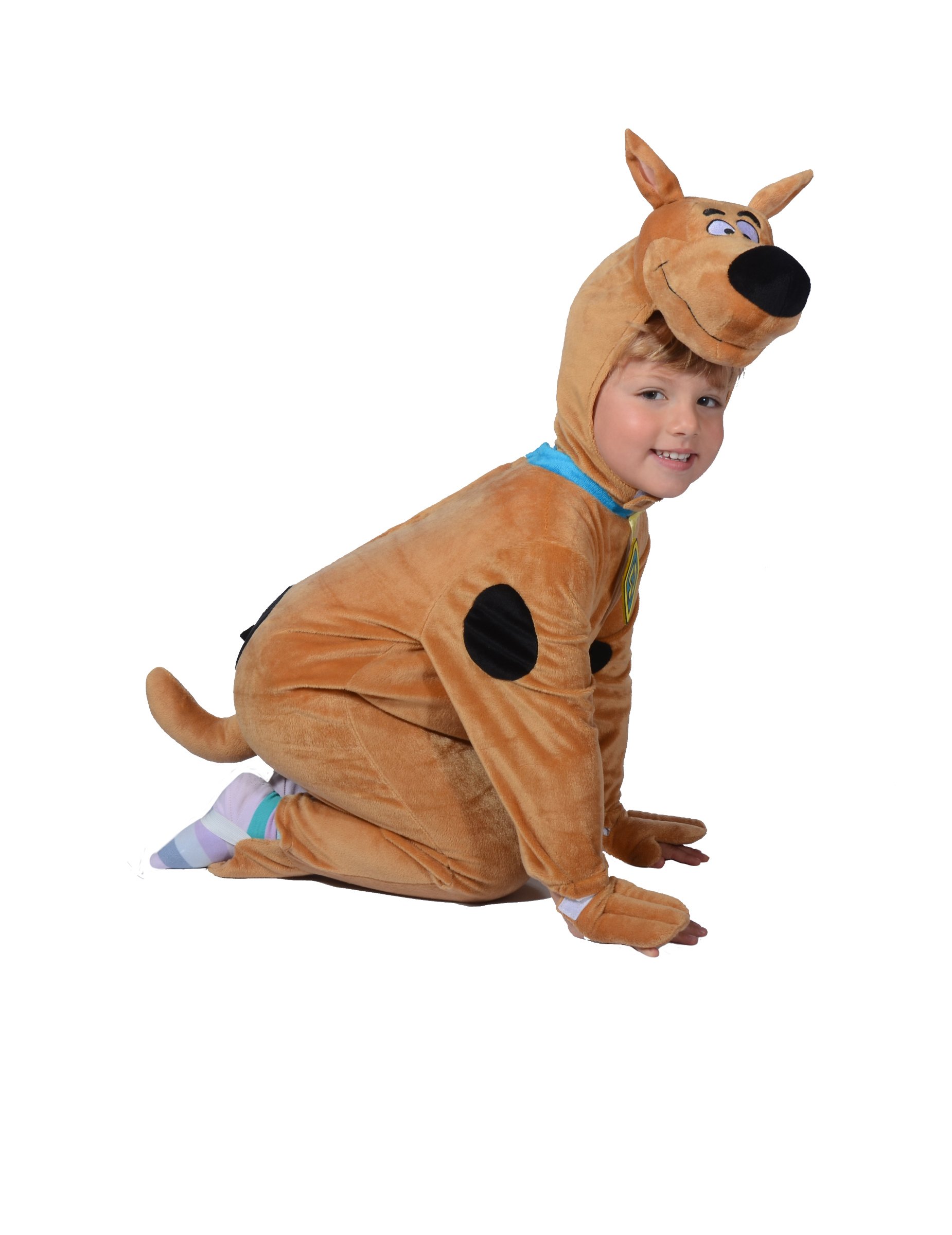 Originales Scooby Doo-Kostüm für Babys braun-schwarz von KARNEVAL-MEGASTORE