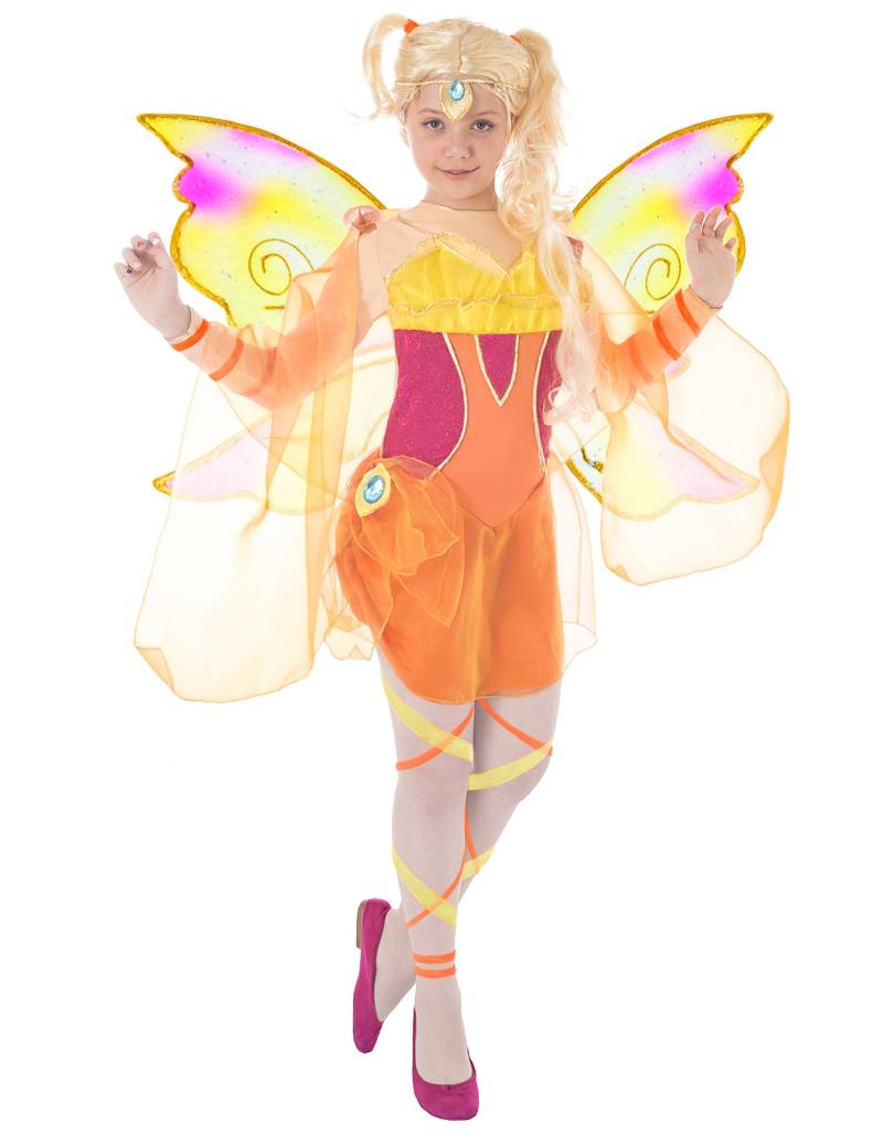 Stella-Kostüm für Mädchen Winx Club bunt von KARNEVAL-MEGASTORE