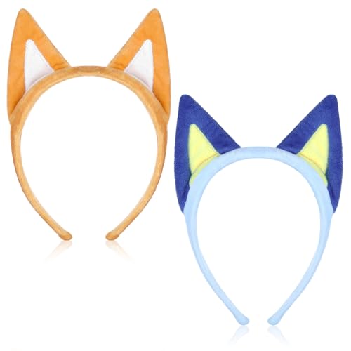 CIATBYYJ 2 Stück Stirnband mit Hundeohren,Plüsch-Welpenohren, Cartoon-Haarreifen,Haarband und Süßes Tier-Stirnband mit Hundeohren, Halloween Kostüm Stirnbänder für Erwachsene und Kinder CIATBYYJ 2 Stück Stirnband mit Hundeohren,Plüsch-Welpenohren, Cartoon-Haarreifen,Haarband und Süßes Tier-Stirnband mit Hundeohren, Halloween Kostüm Stirnbänder für Erwachsene und Kinder von CIATBYYJ