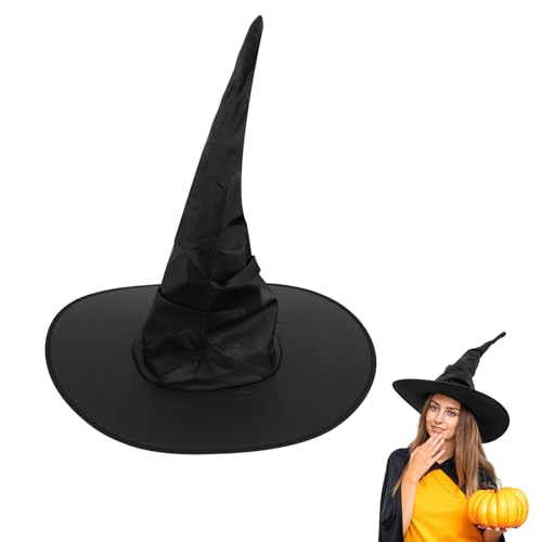 CIATBYYJ Hexenhut, 45,7 cm, böser Zaubererhut, Cosplay-Zubehör für Halloween, Hexenkostüm, Party, Weihnachten, Maskerade, Karneval CIATBYYJ Hexenhut, 45,7 cm, böser Zaubererhut, Cosplay-Zubehör für Halloween, Hexenkostüm, Party, Weihnachten, Maskerade, Karneval von CIATBYYJ