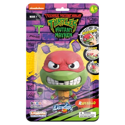 CICABOOM Elastikorps HeroPop 10 cm – Figur Ninja Turtles TMNT – Raffaello, erweiterbar, Grün von CICABOOM