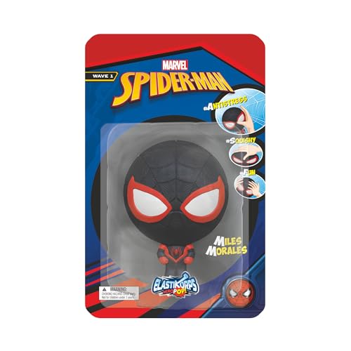 CICABOOM Elastikorps HeroPop 10 cm erweiterbare Marvel Figur Miles Morales, Schwarz von CICABOOM