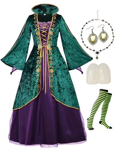 CICOCI Winifred Sanderson Kostüm Erwachsene Hexe Sarah Mary Kostüm Cosplay Roben Mittelalter Renaissance Kostüm Halloween Outfits CICOCI Winifred Sanderson Kostüm Erwachsene Hexe Sarah Mary Kostüm Cosplay Roben Mittelalter Renaissance Kostüm Halloween Outfits von CICOCI