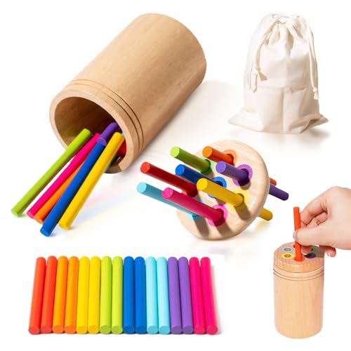 CIGTSICO Sortierspiel Montessori Spielzeug, Holz Sortier & Stapelspielzeug, Farb und Form Sortierspiel Steckspiel Holz, Puzzles für Kinder ab 1 2 3 Jahre CIGTSICO Sortierspiel Montessori Spielzeug, Holz Sortier & Stapelspielzeug, Farb und Form Sortierspiel Steckspiel Holz, Puzzles für Kinder ab 1 2 3 Jahre von CIGTSICO