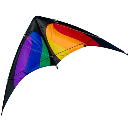 CIM Lenkdrachen - NUNCHAKU Rainbow MUSTHAVE - Drachen für Kinder ab 8 Jahren - Abmessung: 140x70cm - inkl. Steuerleinen auf Rollen von CIM