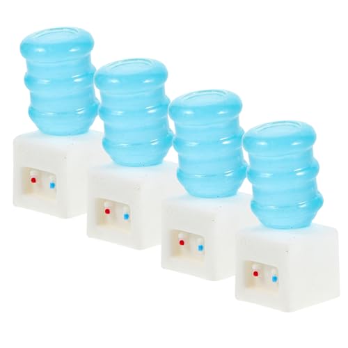 4 Mini-Wasserspender Spielzeuge Miniaturhaus Miniaturszenenmodelle Wasserspender Puppenhaus Wohnkultur Kinderschmuck Süßer Wasserspender Bildungsmodell Möbel schmücken Statue von CIMAXIC