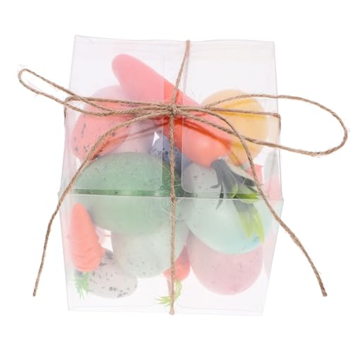 CIMAXIC Bastelset Osterdeko 18-teilig Realistische Schäume Eier Karotten Ostern Jungen Und Mädchen Erwachsene von CIMAXIC