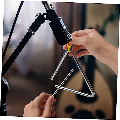 CIMAXIC 1 Satz Triangel Musikinstrument Pädagogisches Schlaginstrument für Frühkindliche Entwickelt Hand Augen Koordination und Musikinteresse für Geburtstagsgeschenke von CIMAXIC