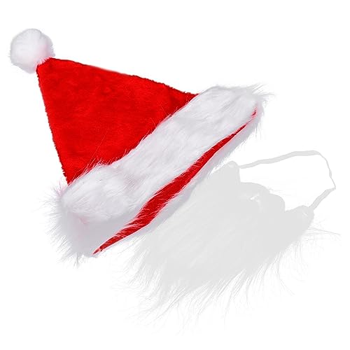 CIMAXIC Realistisches Weihnachtsmann-bart- Und Hut-set Weihnachtsmann-anzug Cosplay-requisite Weihnachtsmann-zubehör CIMAXIC Realistisches Weihnachtsmann-bart- Und Hut-set Weihnachtsmann-anzug Cosplay-requisite Weihnachtsmann-zubehör von CIMAXIC