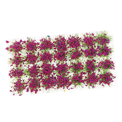 CIMAXIC 1 Schachtel Kunstrasen-Cluster Glyzinien Fee Sonnenblume Künstlich Statische Grasbüschel Gelbe Künstliche Blumen Zur Dekoration Gefälscht Pfingstrosen Lilie Hortensie Violett Harz von CIMAXIC