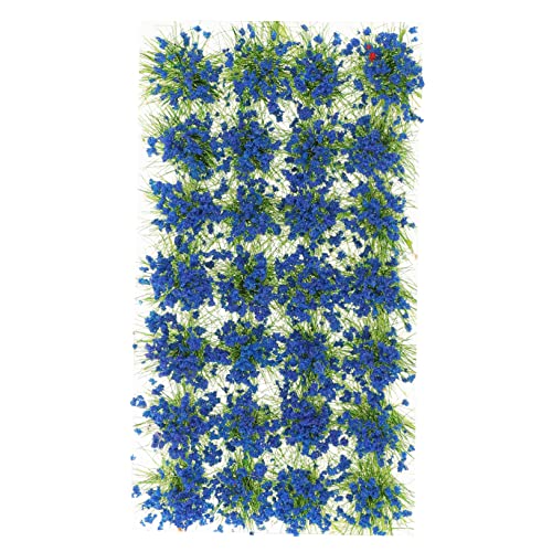CIMAXIC 1 Schachtel Kunstrasen-Cluster künstlich Korb gefälschter Eukalyptus Diorama Fee kunstpflanze kunstplflanze ziernieten Mini-Hausschmuck Statisches Grasbüschelmodell Harz Blue von CIMAXIC