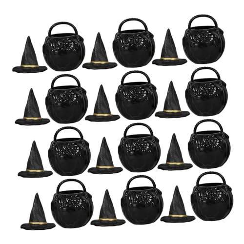 CIMAXIC 1 Set Hexenhut Eimer Glas Halloween Schichttablett Dekoration Aufblasbares Kostüm Halloween Wettbewerb Trophäenring Für Party Halloween Maske Mini Süßigkeitenkessel CIMAXIC 1 Set Hexenhut Eimer Glas Halloween Schichttablett Dekoration Aufblasbares Kostüm Halloween Wettbewerb Trophäenring Für Party Halloween Maske Mini Süßigkeitenkessel von CIMAXIC